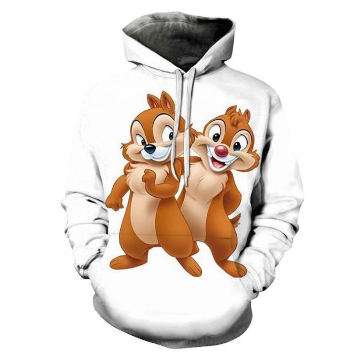 Chipmunk Cartoon 3D - Sweatshirt, Hoodie, Pullover