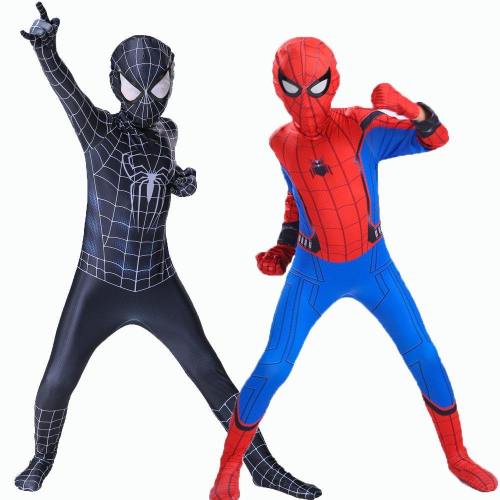 Spiderman Jumpsuit Children Adult Halloween Costumes