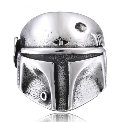 Star Wars The Mandalorian Helmet Ring Cosplay Props Jewelry Rings Gift