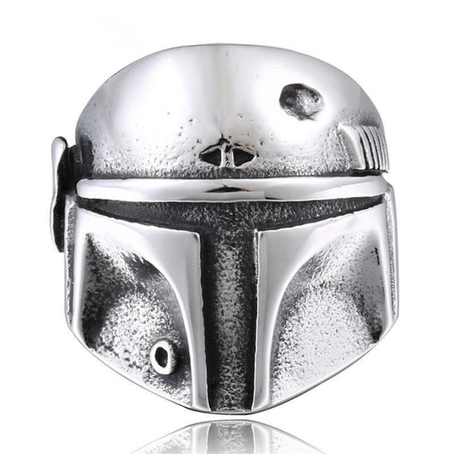 Star Wars The Mandalorian Helmet Ring Cosplay Props Jewelry Rings Gift