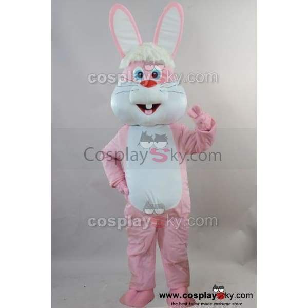 Pink Rabbit Bunny Mascot Costume Adult Size