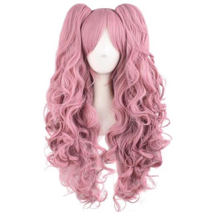 Mapofbeauty Long Wavy Cosplay Wigs Ponytails Shape Claw Heat Resistant Synthetic Hair