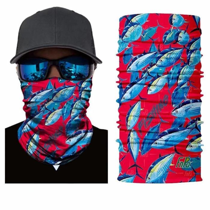 Seamless And Quick-Dry Fishing Theme 3D Print Face Mask Neck Gaiter