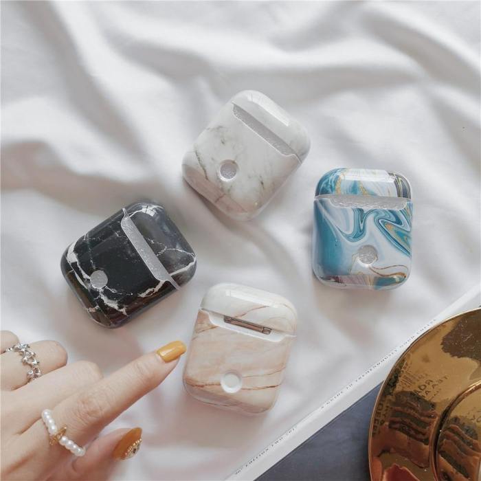 Class Mangix Marble Silicone Apple Airpods Protective Case Cover