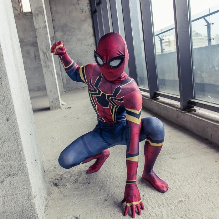 Avengers Infinity War Spider-Man Kids Jumpsuit Cosplay Costume