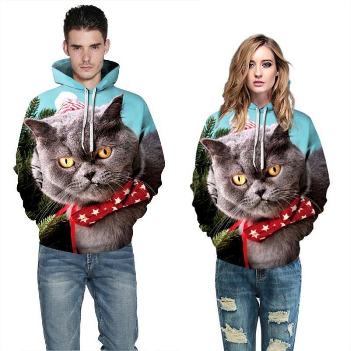 Mens Hoodies 3D Graphic Printed Christmas Totoro Pullover