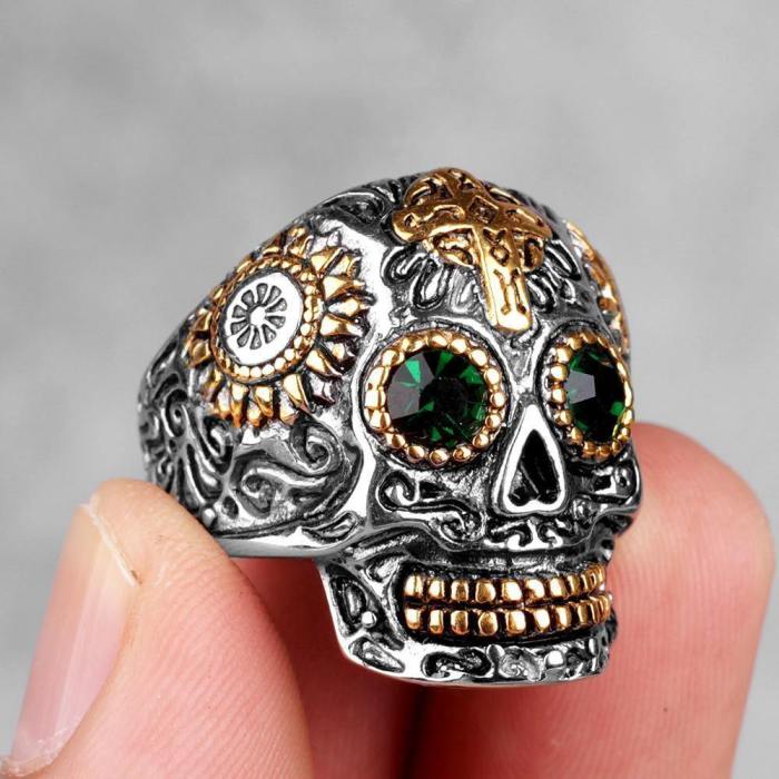 Gothic Skull Stainless Steel Rings