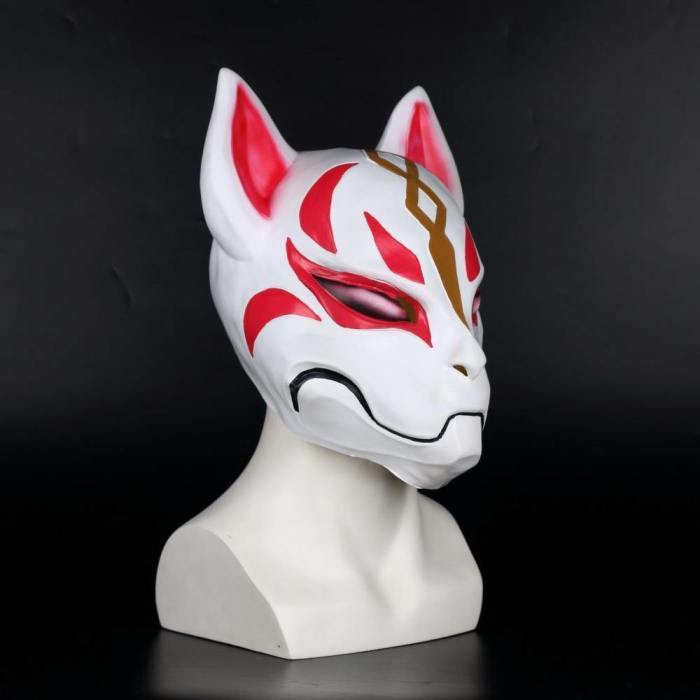 Fortnite Fox Drift Skin Mask Helmet Halloween Full Head Mask