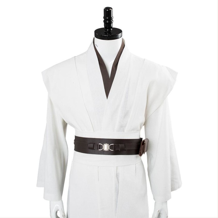 Star Wars Jedi Knight Cosplay Costume White Version No Cloak