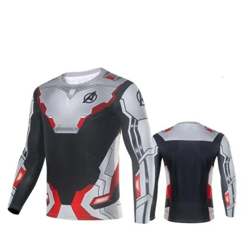 New Avengers Endgame Quantum Realm T-Short Tee Man Advanced Tech Top Shirt Cosplay Costumes