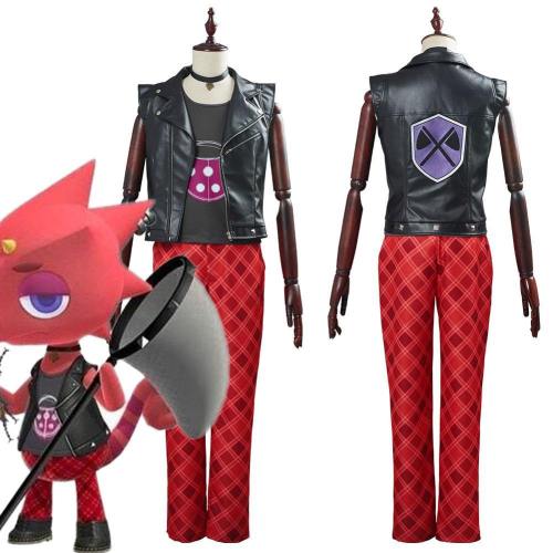 Animal Crossing Flick Adult Halloween Carnival Suit Outfit Cosplay Costume