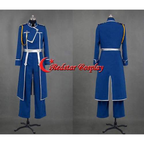 Fullmetal Alchemist Roy Mustang Cosplay Party Uniform Cosplay Costume