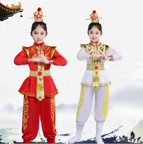 Chinese Girls Hua Mulan Cosplay Stage Ancient Soldier Drama Dress