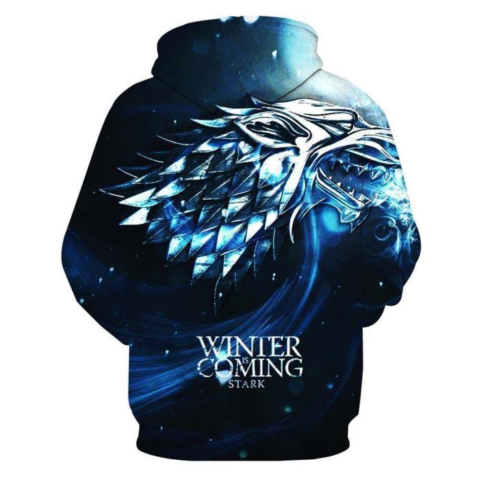 Men'S 3D Hoodie Game Of Thrones Print Cool Sweatshirt Pullover