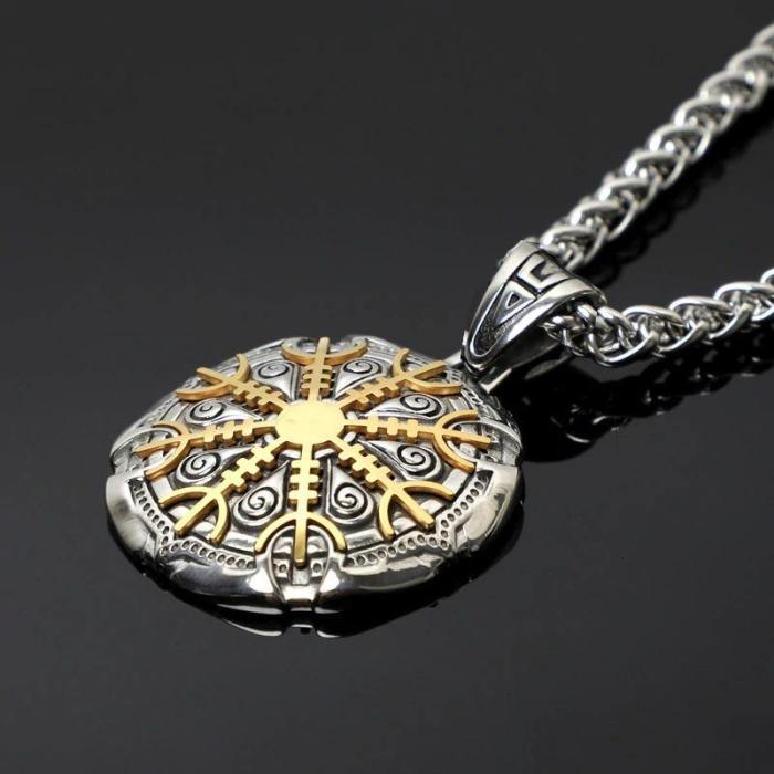 Detachable Viking Rune Pendant Necklace