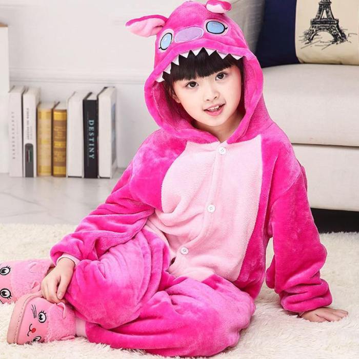 Child Romper Pink Color Costume For Kids Onesie Pajamas For Girls Boys
