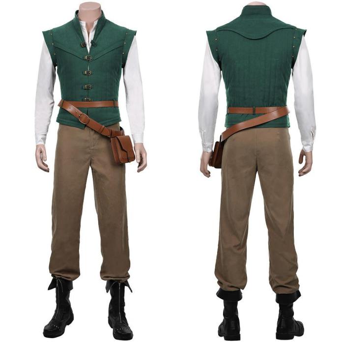 Tangled-Flynn Rider Vest Shirt Outfits Halloween Carnival Suit Cosplay Costume