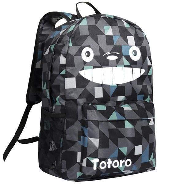 Totoro  Image Pattern Black/Camo Backpack Bag