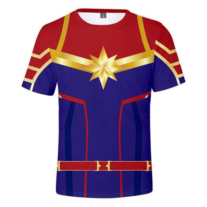 Captain Marvel T-Shirt - Carol Danvers Graphic T-Shirt Csos922