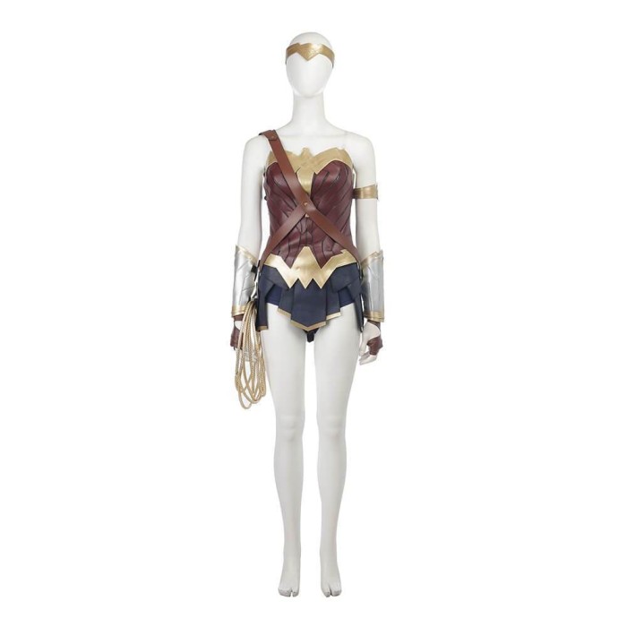 Wonder Woman Costume Diana Princess Halloween Party Hand Made Cosplay Costume