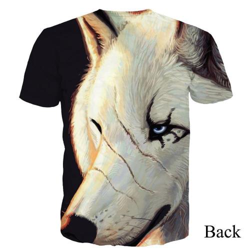 Realistic Fierce Wolf 3D Shirt And Hoodie