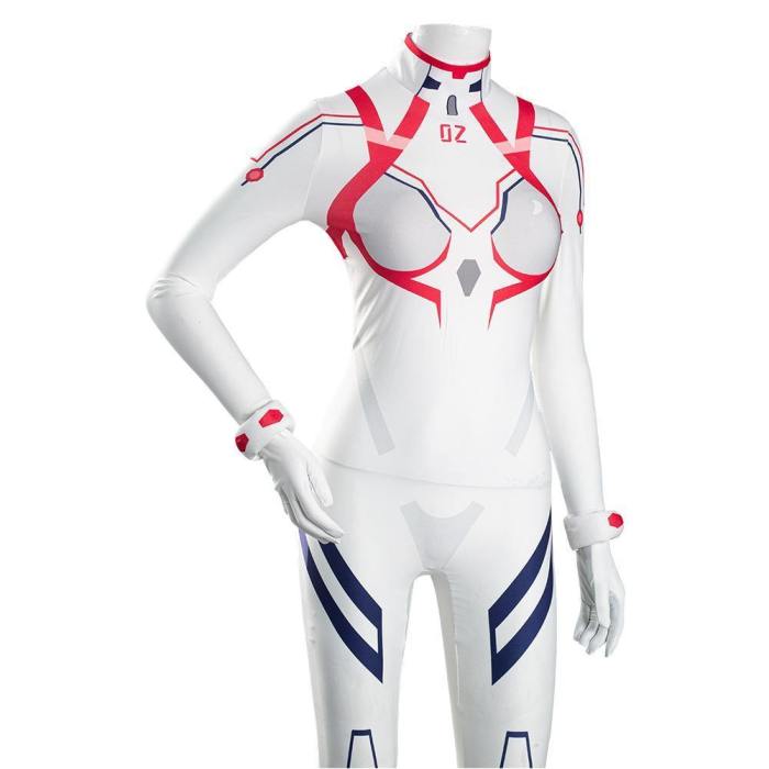 Evangelion 4.0 Final Eva Asuka Langley Sohryu White Jumpsuit Battle Outfits Halloween Carnival Suit Cosplay Costume