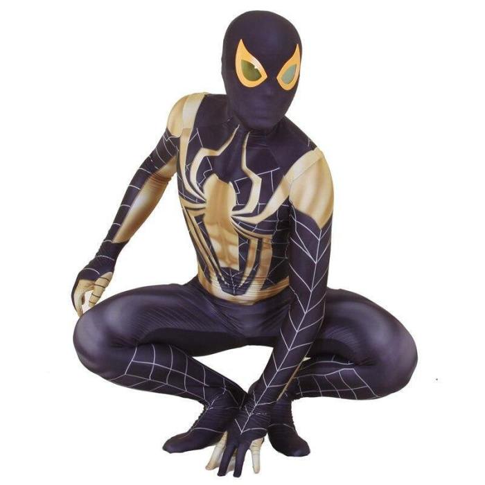 Iron Spider Man Peter Parker Cosplay Costume Spiderman Jumpsuit Suit
