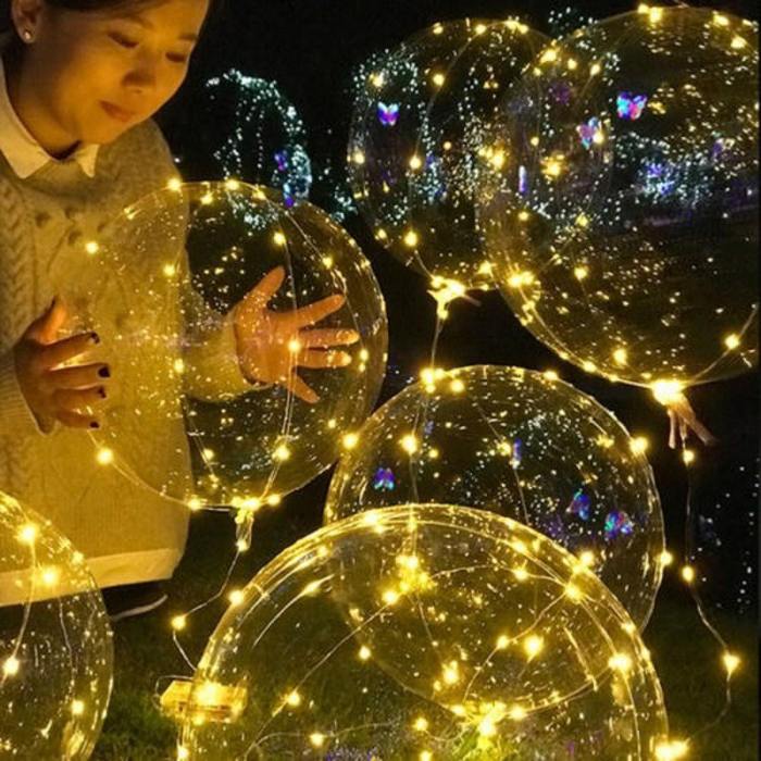 Bubble Helium Led Lantern Balloons