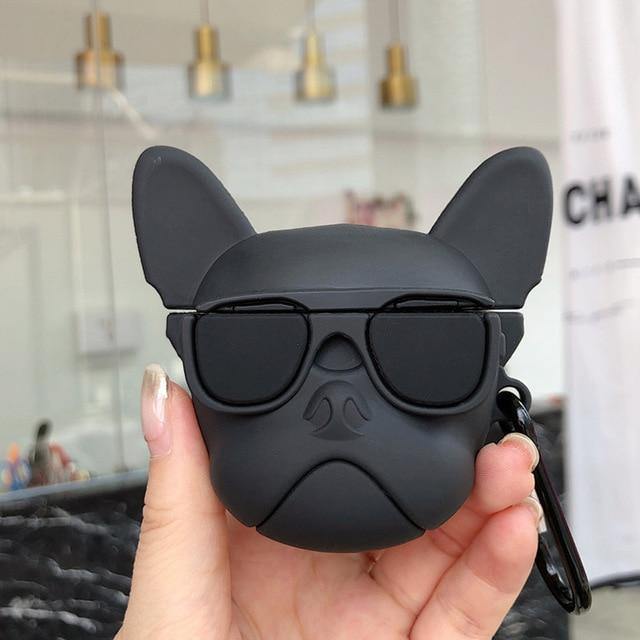Cool Shades Bulldog Apple Airpods Protective Case Cover