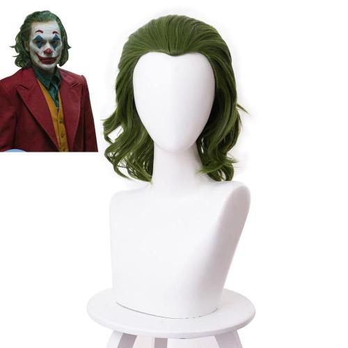 Joker Movie Clown Batman Joker Wig Cosplay Joaquin Phoenix Arthur Fleck Curly Green Synthetic Hair