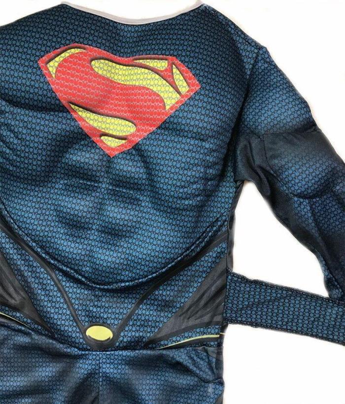 Purim Kids Boys Deluxe Muscle Superman Superhero Cosplay Costumes