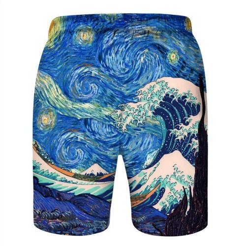 Van Gogh Galaxy Beach Board Shorts