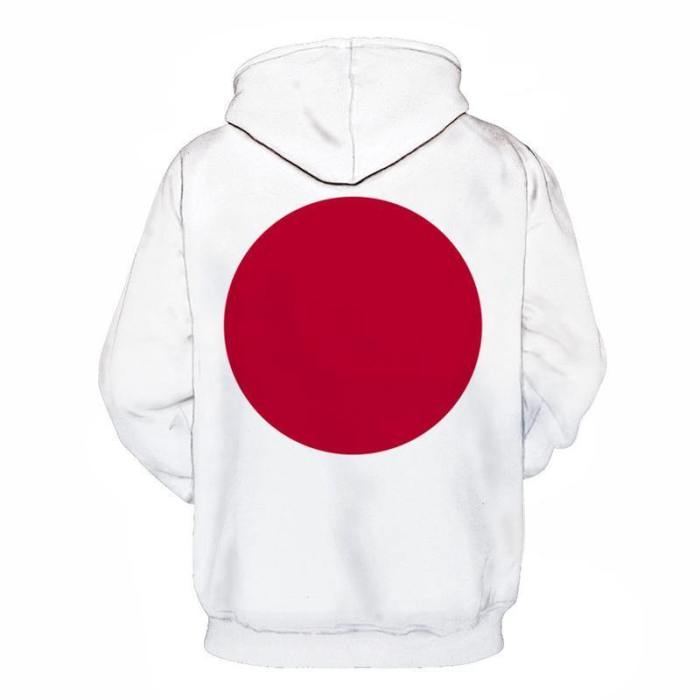 3D Japan Flag - Hoodie, Sweatshirt, Pullover