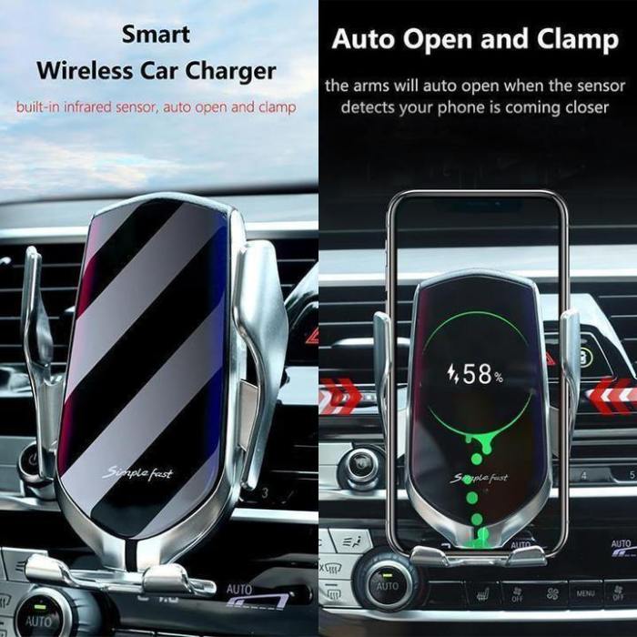 Wireless Automatic Sensor Car Phone Holder Charger