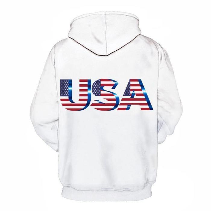 Usa Logo 3D - Sweatshirt, Hoodie, Pullover