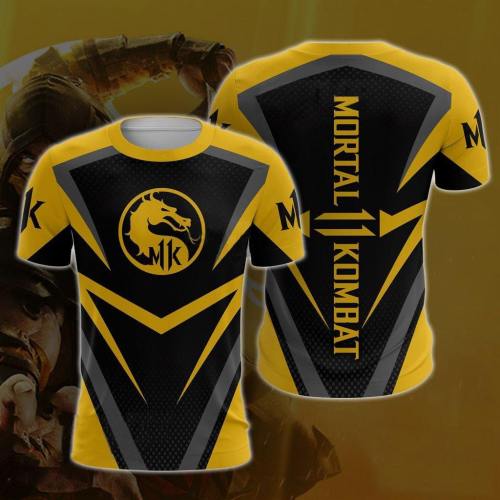 Mortal Kombat X Sub-Zero Scorpion T-Shirt Cosplay Costume