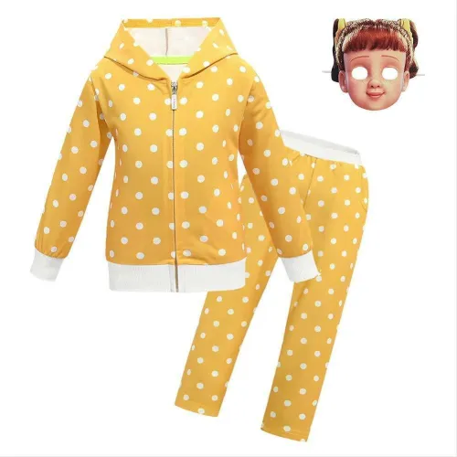 Girls Halloween Toy Story 4 Gabby Cosplay Costume Zip Up Hoodies Suit For Halloween Party Clothing