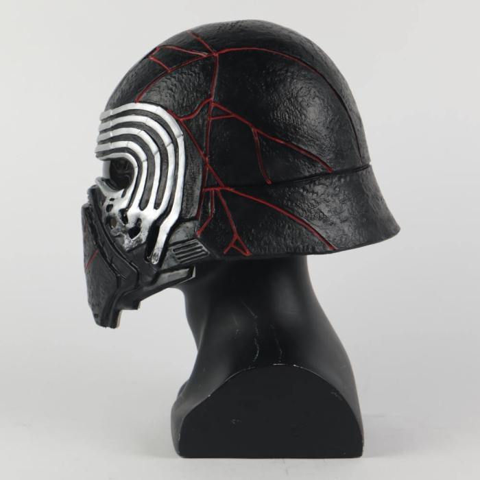 New Kylo Ren Helmet Cosplay Star Wars 9 The Rise Of Skywalker Mask Props Star Wars Helmets Masks Latex Soft Halloween Party Prop