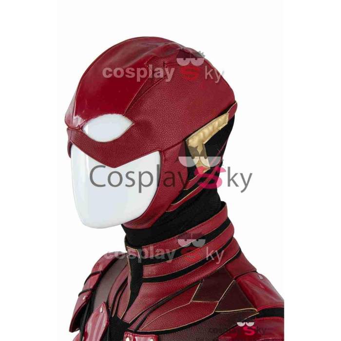 Justice League  Movie Barry Allen Flash Outfit Halloween Cosplay Costume