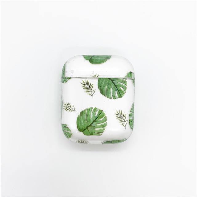 Tropical Leafy Floral Fruit Nature Apple Airpods Protective Case Cover