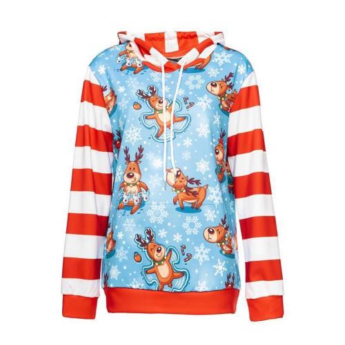 Unisex Deer Cute 3D Print Pullover Hoodie Sweatshirt