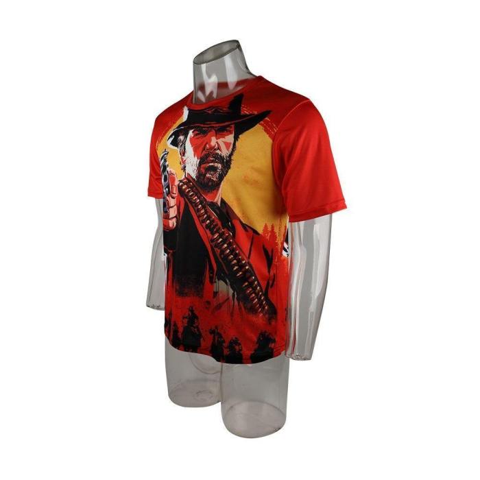 3D Red Dead Redemption 2 T-Shirt Men American New Game Short T-Shirt Women/Men  Fashion Casual 3D Funny T-Shirt