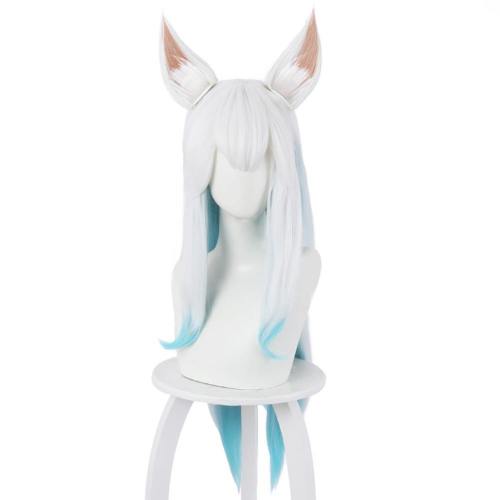 Lol Ahri The Nine-Tailed Fox Cosplay Wig With Ears