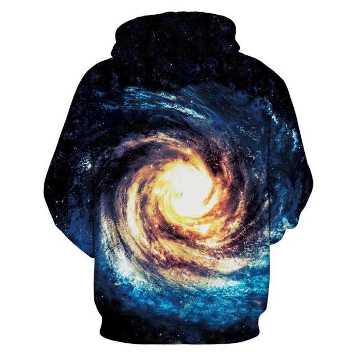 3D Print Hoodie - Galaxy Star Sky Pattern Pullover Hoodie  Css065