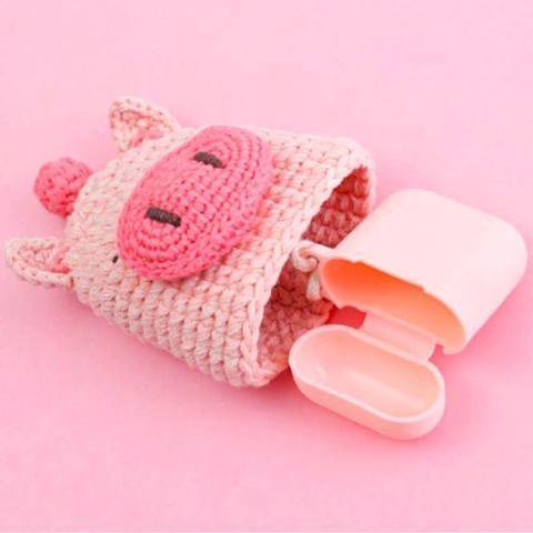 Handmade Knitted Woven & Silicone Apple Airpods Protective Case Cover