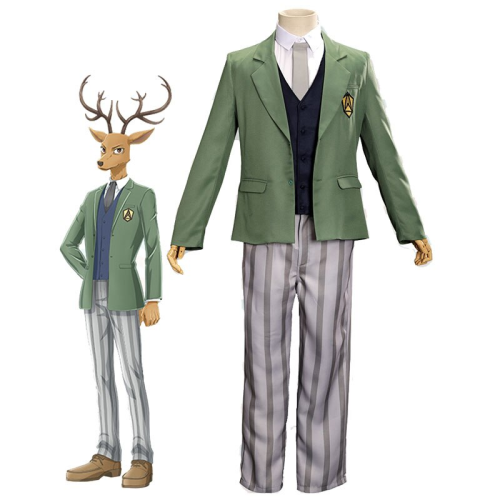 Anime Beastars Cosplay Costume Louis Deer School Uniform Outfit Sets