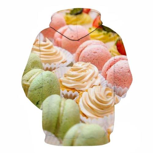 Macarons & Cupcakes 3D - Sweatshirt, Hoodie, Pullover