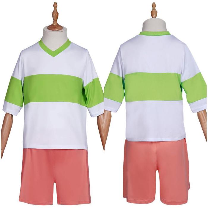 Spirited Away-Ogino Chihiro T-Shirt Shorts Outfits Halloween Carnival Suit Cosplay Costume