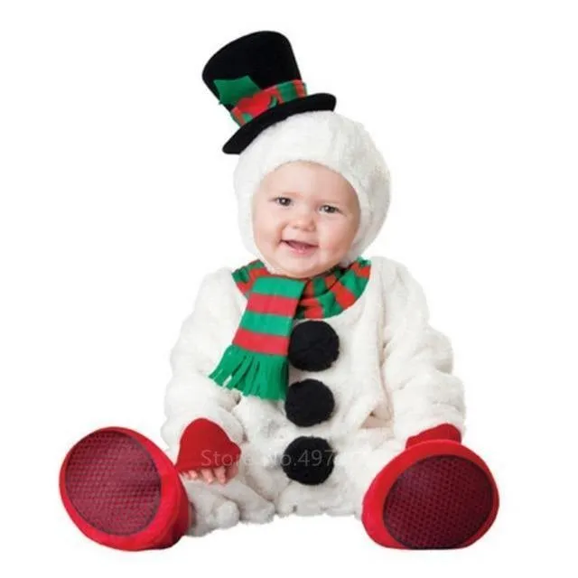 Christmas Cosplay Santa Claus Costumes New Year Elf Party Boys Girls Performance Clothing With Hat