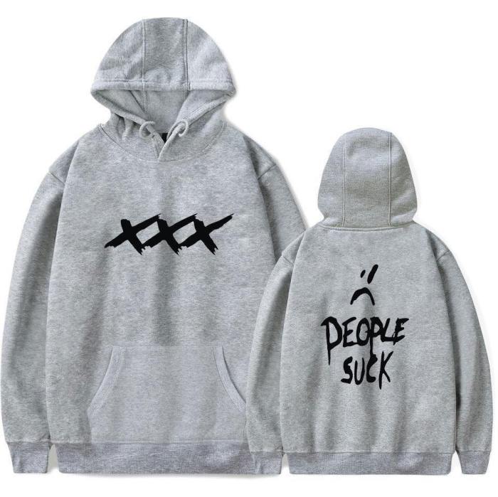 Top Rapper Xxx Hoodie Printed Pullover Hoodie Sweatshirt